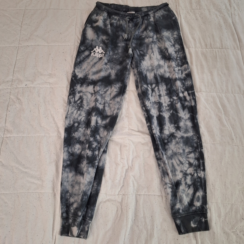 Kappa Authentic Culbio Distressed Tie Dye Sweatpants Jogger Size Large